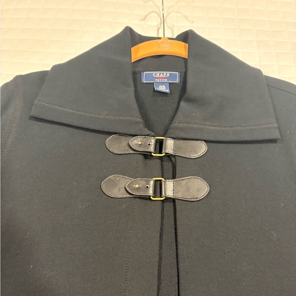 Chaps Black Toggle Jacket - image 3